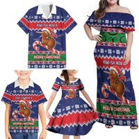 New Zealand Christmas Family Matching Off Shoulder Maxi Dress and Hawaiian Shirt Kiwi-sh You A Merry Christmas - Polynesian Pride