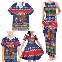 New Zealand Christmas Family Matching Tank Maxi Dress and Hawaiian Shirt Kiwi-sh You A Merry Christmas - Polynesian Pride