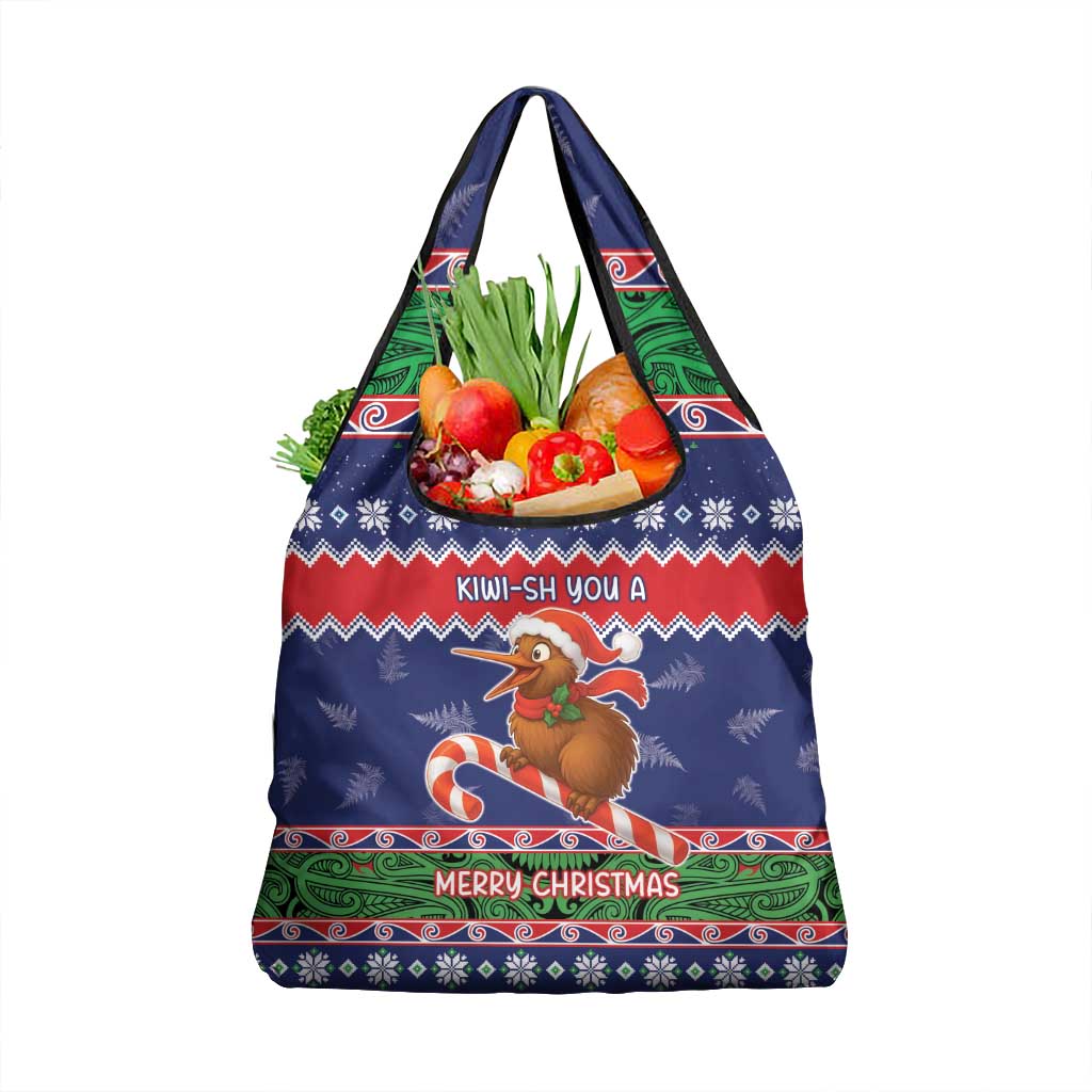 New Zealand Christmas Grocery Bag Kiwi-sh You A Merry Christmas - Polynesian Pride