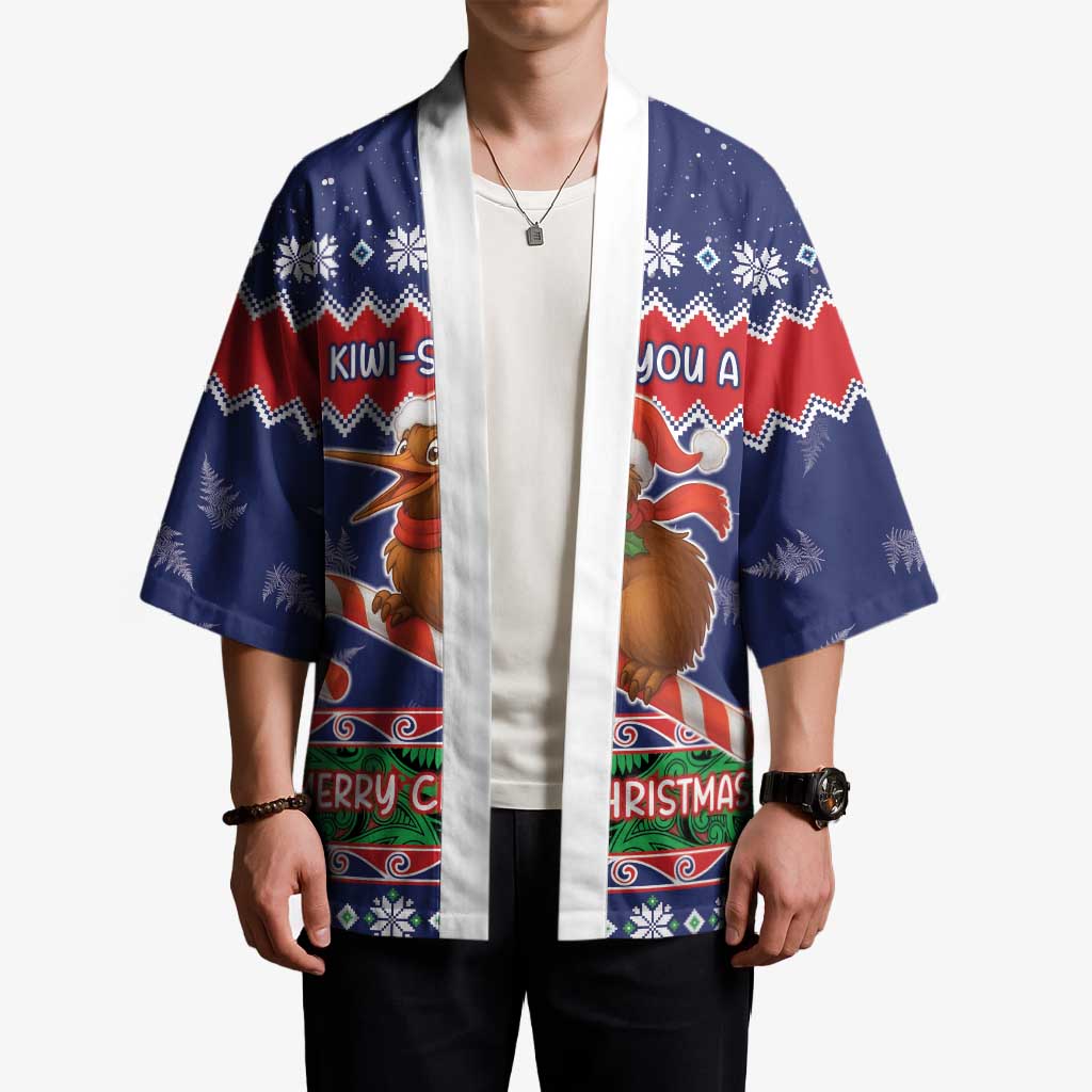 New Zealand Christmas Kimono Kiwi-sh You A Merry Christmas - Polynesian Pride