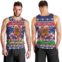 New Zealand Christmas Men Tank Top Kiwi-sh You A Merry Christmas - Polynesian Pride