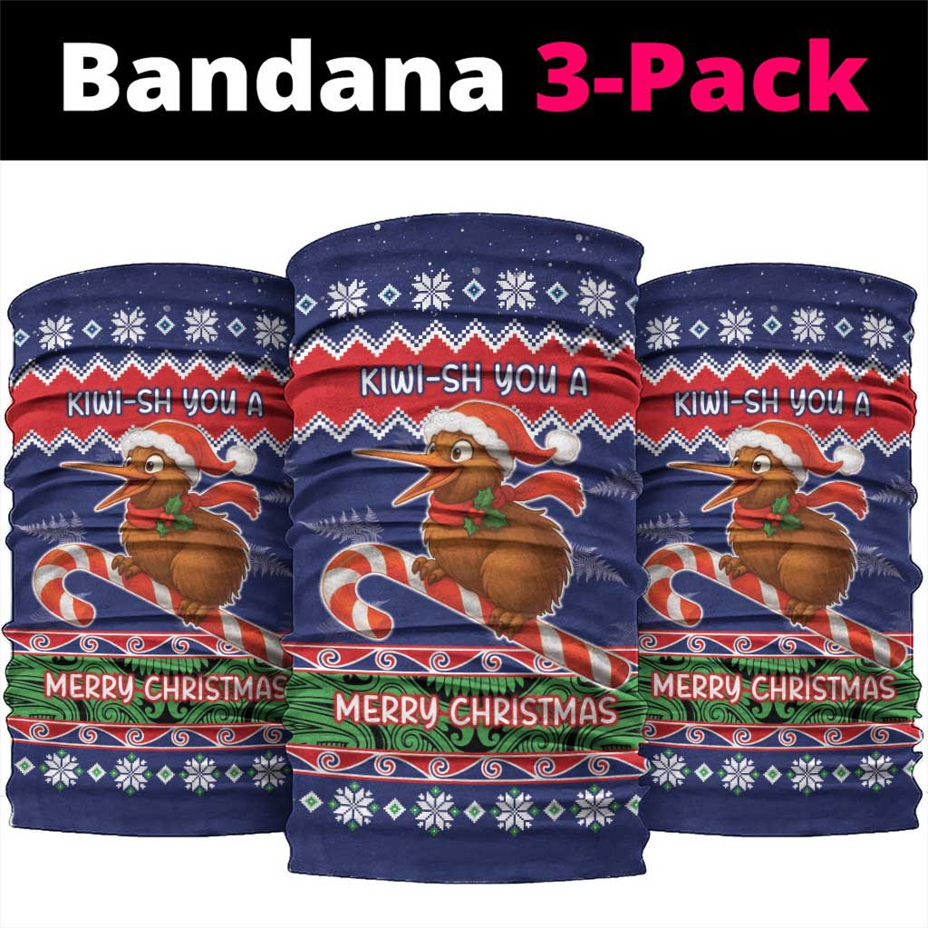 New Zealand Christmas Neck Gaiter Kiwi-sh You A Merry Christmas - Polynesian Pride