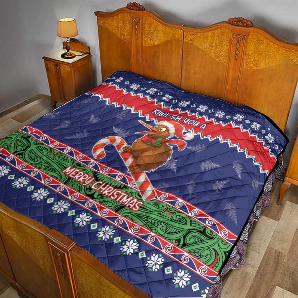 New Zealand Christmas Quilt Kiwi-sh You A Merry Christmas - Polynesian Pride