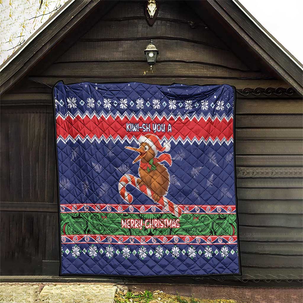 New Zealand Christmas Quilt Kiwi-sh You A Merry Christmas - Polynesian Pride