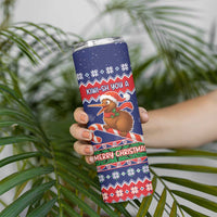 New Zealand Christmas Skinny Tumbler Kiwi-sh You A Merry Christmas - Polynesian Pride