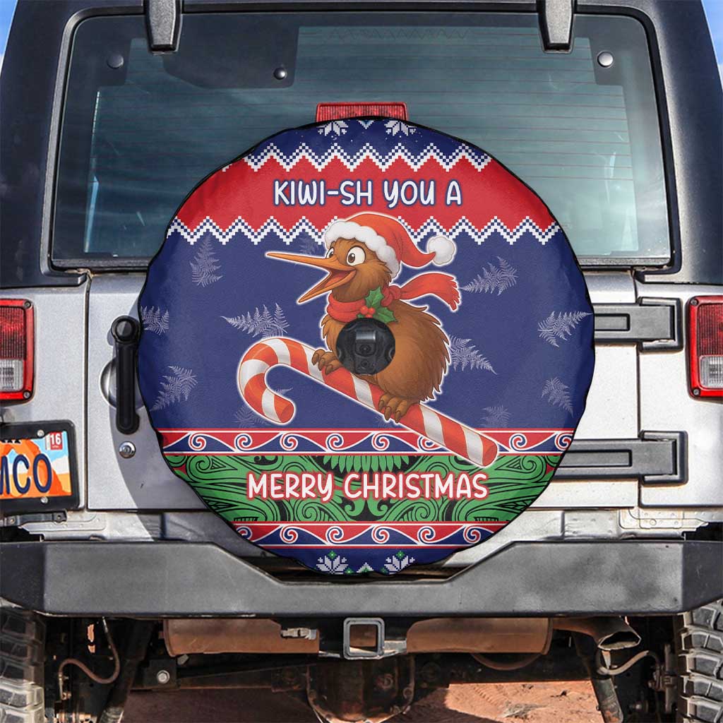 New Zealand Christmas Spare Tire Cover Kiwi-sh You A Merry Christmas - Polynesian Pride