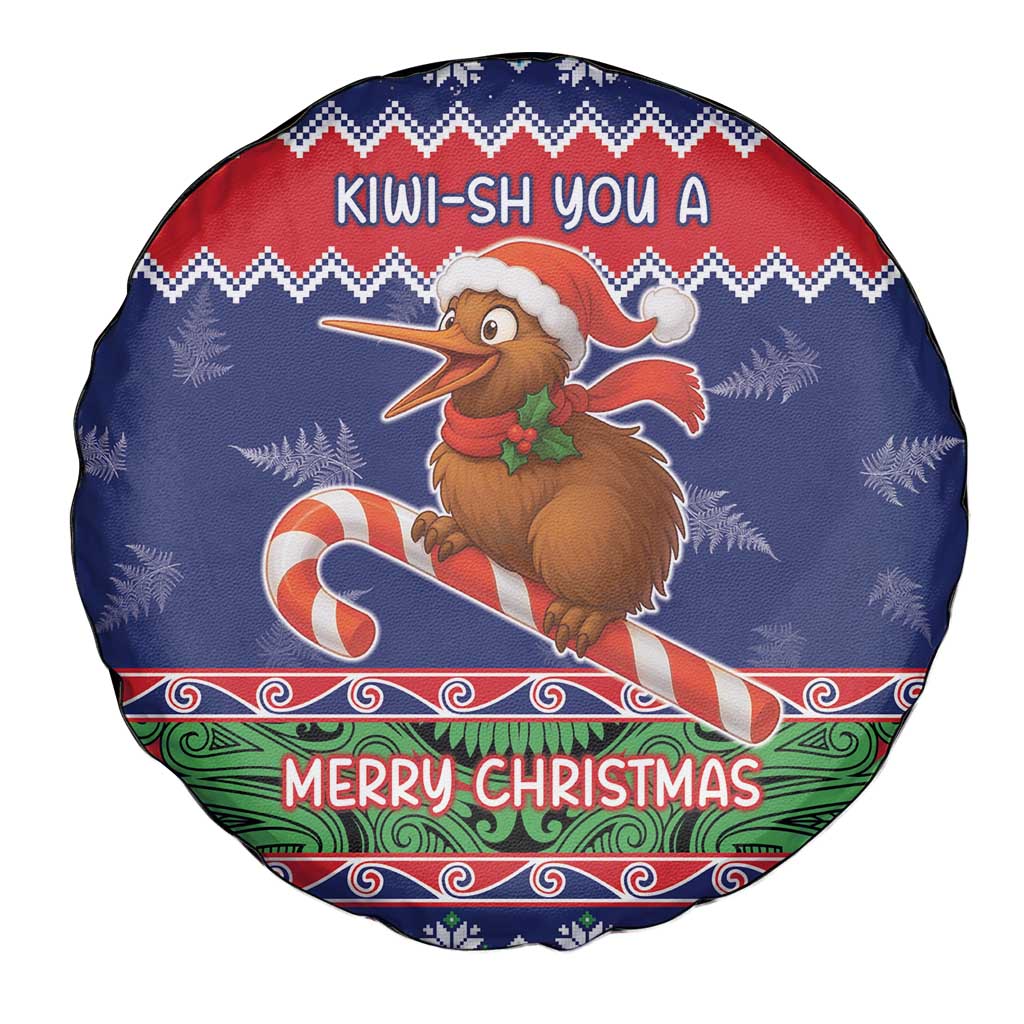New Zealand Christmas Spare Tire Cover Kiwi-sh You A Merry Christmas - Polynesian Pride