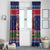 New Zealand Christmas Window Curtain Kiwi-sh You A Merry Christmas - Polynesian Pride