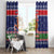 New Zealand Christmas Window Curtain Kiwi-sh You A Merry Christmas - Polynesian Pride