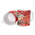 Hawaii Funny Christmas Ceramic Mug Santa Surfing With Tapa Pattern - Polynesian Pride