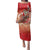 Hawaii Funny Christmas Family Matching Puletasi and Hawaiian Shirt Santa Surfing With Tapa Pattern - Polynesian Pride