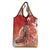 Hawaii Funny Christmas Grocery Bag Santa Surfing With Tapa Pattern - Polynesian Pride