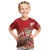 Hawaii Funny Christmas Kid T Shirt Santa Surfing With Tapa Pattern - Polynesian Pride