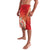 Hawaii Funny Christmas Lavalava Santa Surfing With Tapa Pattern - Polynesian Pride