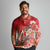 Hawaii Funny Christmas Long Sleeve Polo Shirt Santa Surfing With Tapa Pattern - Polynesian Pride