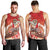 Hawaii Funny Christmas Men Tank Top Santa Surfing With Tapa Pattern - Polynesian Pride