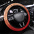 Hawaii Funny Christmas Steering Wheel Cover Santa Surfing With Tapa Pattern - Polynesian Pride