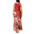 Hawaii Funny Christmas Tank Maxi Dress Santa Surfing With Tapa Pattern - Polynesian Pride