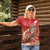 Hawaii Funny Christmas Women Polo Shirt Santa Surfing With Tapa Pattern - Polynesian Pride
