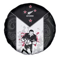 New Zealand Player Rugby Spare Tire Cover World Cup 2023 Maori Pattern LT05 - Polynesian Pride