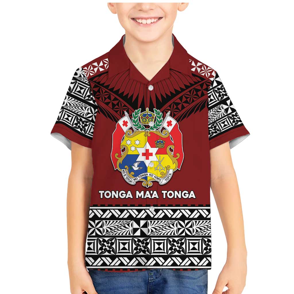 Personalised Tonga Constitution Day Family Matching Mermaid Dress and Hawaiian Shirt Tongan Kupesi Ngatu Pattern