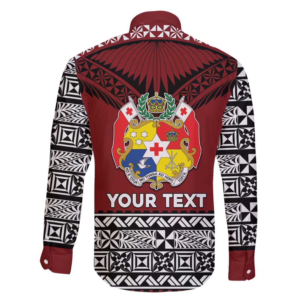 Personalised Tonga Constitution Day Family Matching Tank Maxi Dress and Hawaiian Shirt Tongan Kupesi Ngatu Pattern