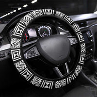 Tonga Constitution Day Steering Wheel Cover Tongan Kupesi Ngatu Pattern LT05 Universal Fit Red - Polynesian Pride