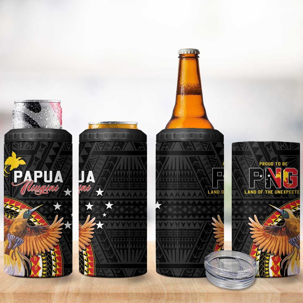 Papua New Guinea Tok Pisin Wik 4 in 1 Can Cooler Tumbler Land Of The Unexpected