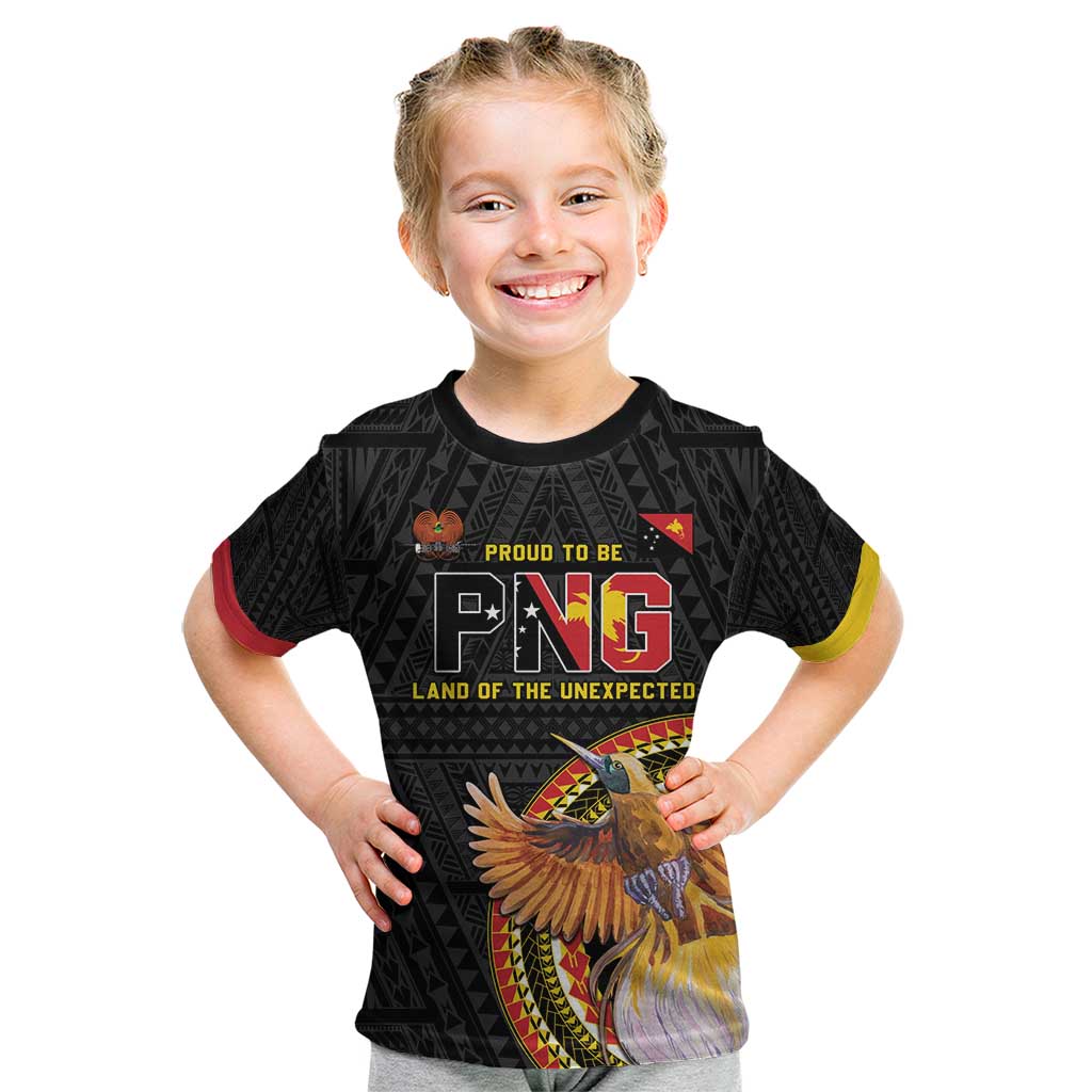 Papua New Guinea Tok Pisin Wik Kid T Shirt Land Of The Unexpected LT05 Black - Polynesian Pride