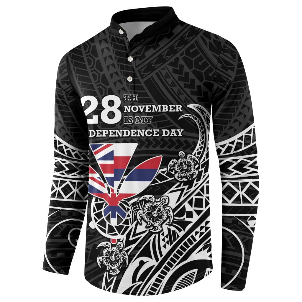 Hawaii November 28th Is My Independence Day Button Sweatshirt