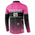 Custom New Zealand Women Cricket Button Sweatshirt Pink Simple Style