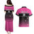 Custom New Zealand Women Cricket Couples Matching Puletasi and Hawaiian Shirt Pink Simple Style