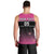 Custom New Zealand Women Cricket Men Tank Top Pink Simple Style