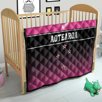 New Zealand Women Cricket Quilt Pink Simple Style