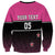 Custom New Zealand Women Cricket Sweatshirt Pink Simple Style