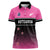 Custom New Zealand Women Cricket Women Polo Shirt Pink Simple Style