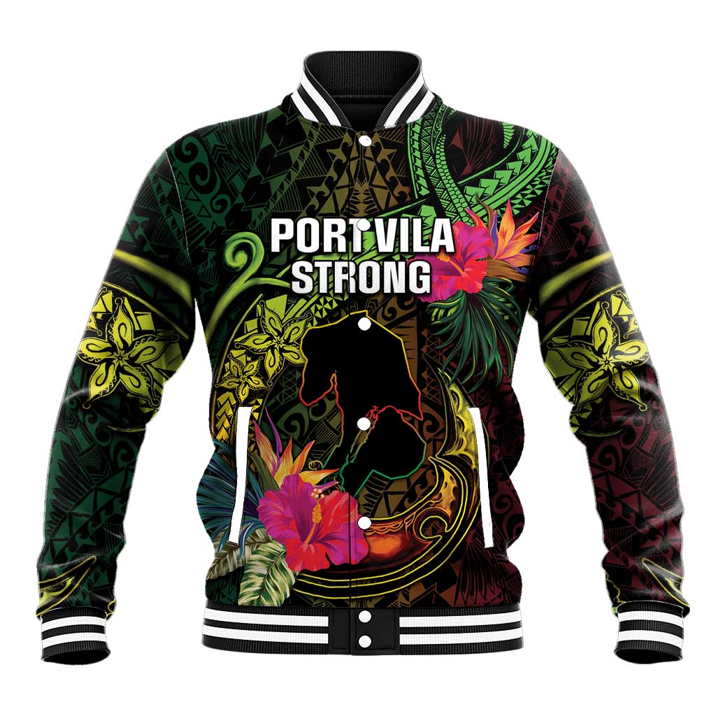 Vanuatu Baseball Jacket Be Strong Pray For Port Vila