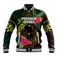 Vanuatu Baseball Jacket Be Strong Pray For Port Vila