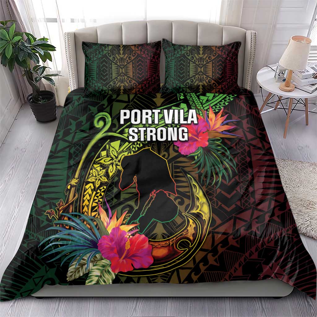 Vanuatu Bedding Set Be Strong Pray For Port Vila