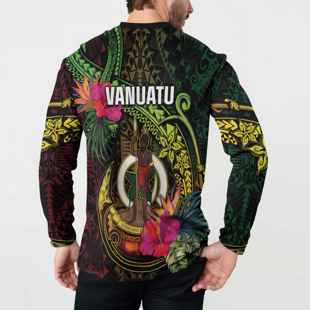 Vanuatu Button Sweatshirt Be Strong Pray For Port Vila