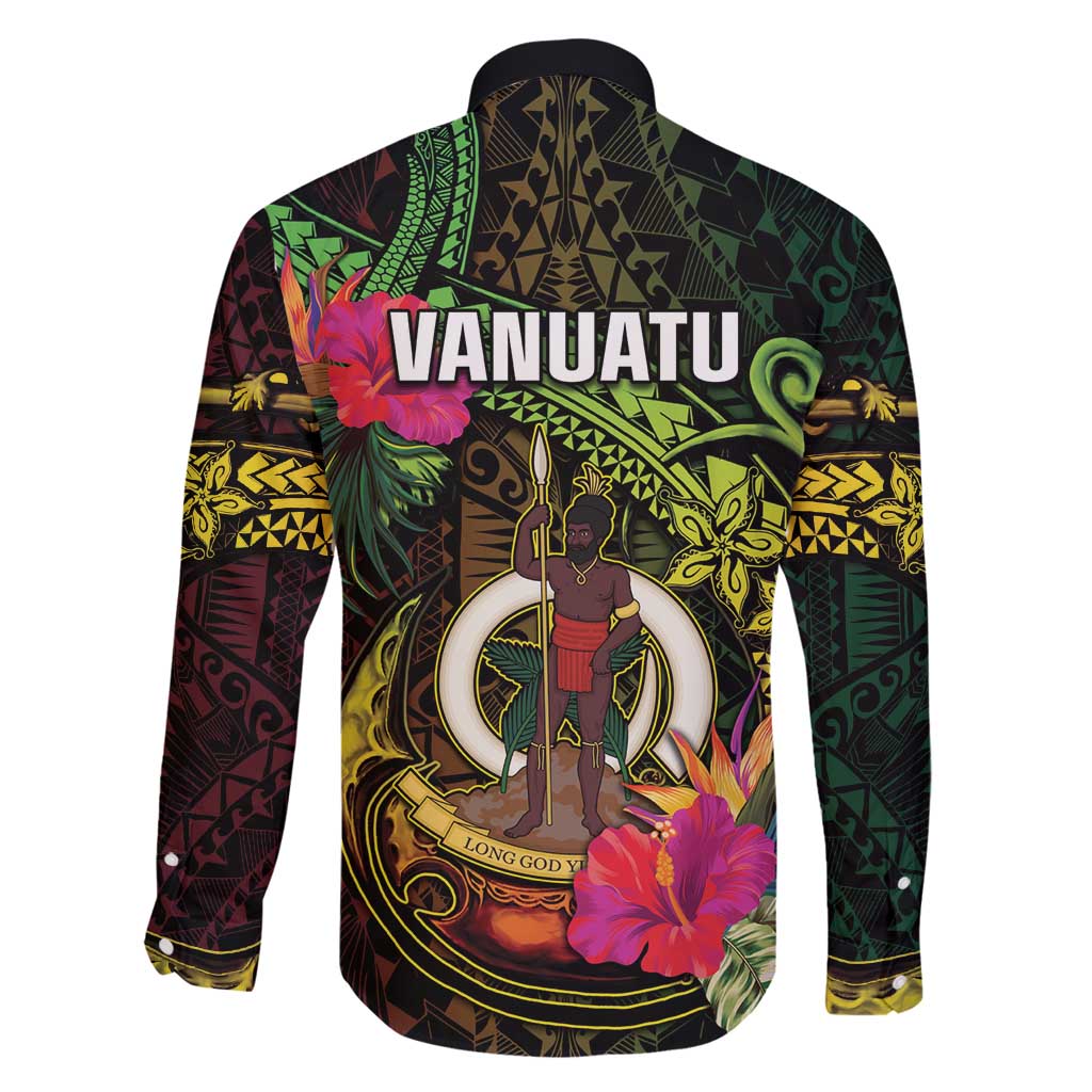 Vanuatu Family Matching Long Sleeve Bodycon Dress and Hawaiian Shirt Be Strong Pray For Port Vila