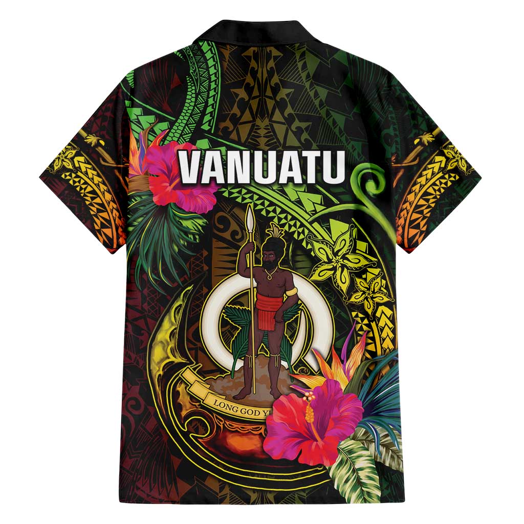 Vanuatu Family Matching Short Sleeve Bodycon Dress and Hawaiian Shirt Be Strong Pray For Port Vila