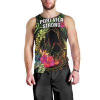 Vanuatu Men Tank Top Be Strong Pray For Port Vila