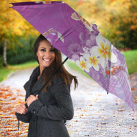Hawaii And Japan Umbrella Plumeria Lei With Koi Fish Purple - Polynesian Pride