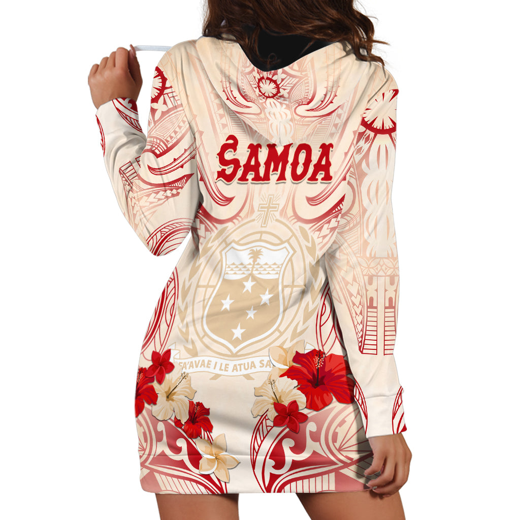 Siva Samoa Hoodie Dress Samoan Taupou With Polynesian Pattern LT05 - Polynesian Pride