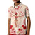 Siva Samoa Kid Polo Shirt Samoan Taupou With Polynesian Pattern LT05 Kid Beige - Polynesian Pride