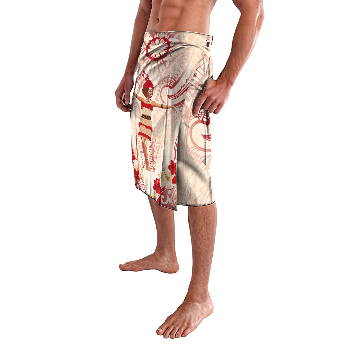 Siva Samoa Lavalava Samoan Taupou With Polynesian Pattern LT05 - Polynesian Pride