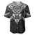 New Zealand Morepork Baseball Jersey Maori Pattern Black