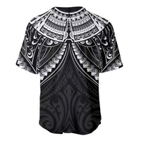 New Zealand Morepork Baseball Jersey Maori Pattern Black LT05 - Polynesian Pride