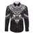 New Zealand Morepork Family Matching Puletasi and Hawaiian Shirt Maori Pattern Black